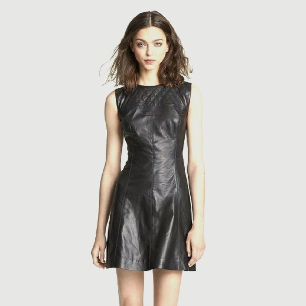 Leather Jason Wu A-Line Dress - Size 8